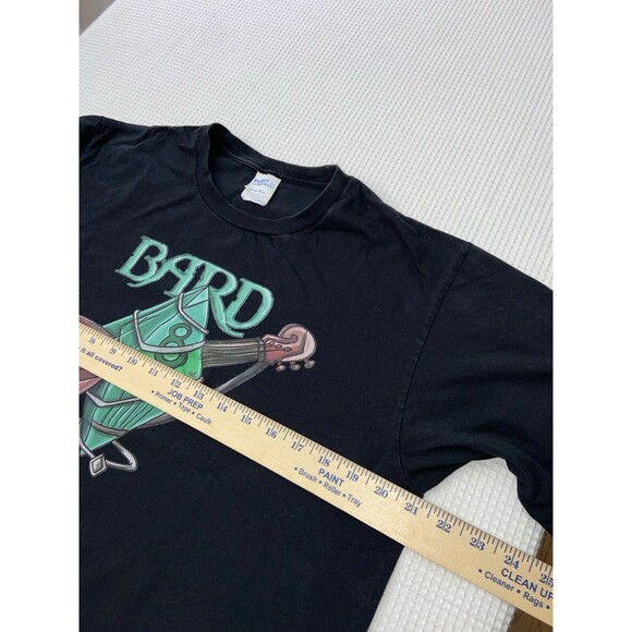DUNGEONS AND DRAGONS Tee Men's Medium Graphic T-Shirt BARD Dice Black Crewneck - Picture 4 of 5